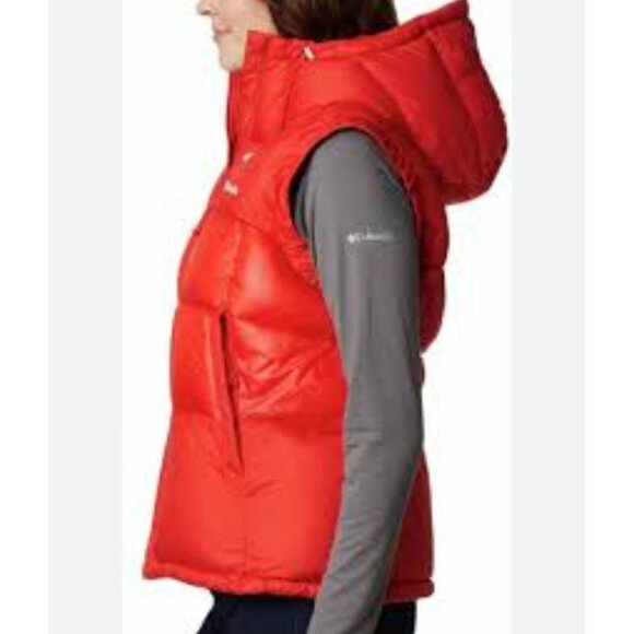 Columbia Pike Lake II Puffer Vest Women's XL Orange Omni Heat Thermal Hooded NWT - Picture 2 of 15
